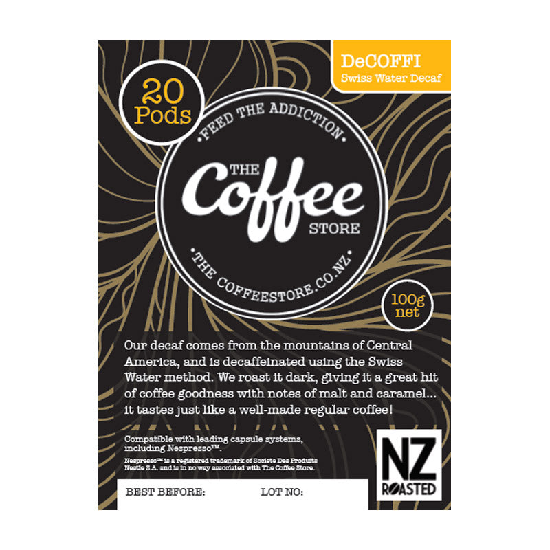 
                  
                    DeCOFFI Decaf Pods - Nespresso Compatible - 20 Pack
                  
                